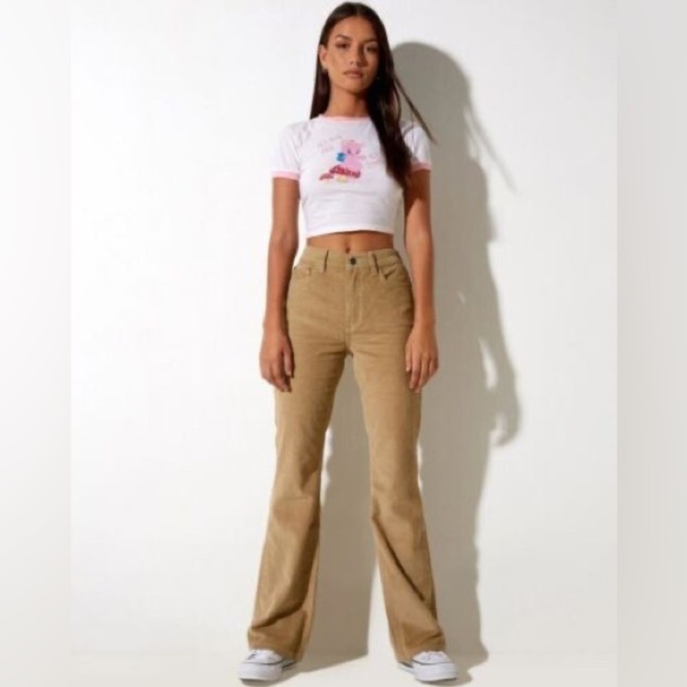 Motel Rocks Brown Tan‎ Corduroy Pants